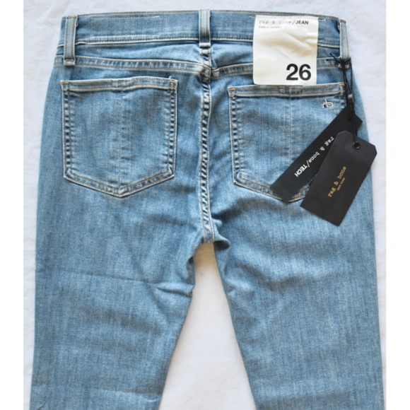 RAG & BONE WOMEN NWT ANKLE SKINNY PHAM JEAN. MADE IN USA. SIZE 26 - Picture 11 of 14